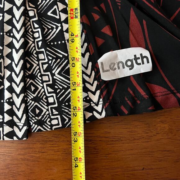 NWT Catherines Women's 2X Maxi Dress Stretch Tribal Art Print Bohemian Vacation - Picture 11 of 12